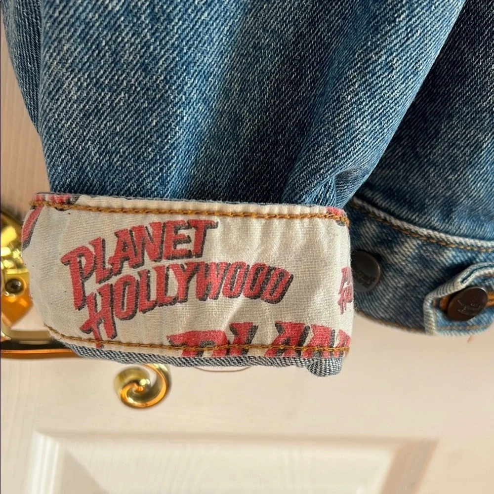 Vintage 90’s Planet Hollywood Denim Jacket - Picture 9 of 11